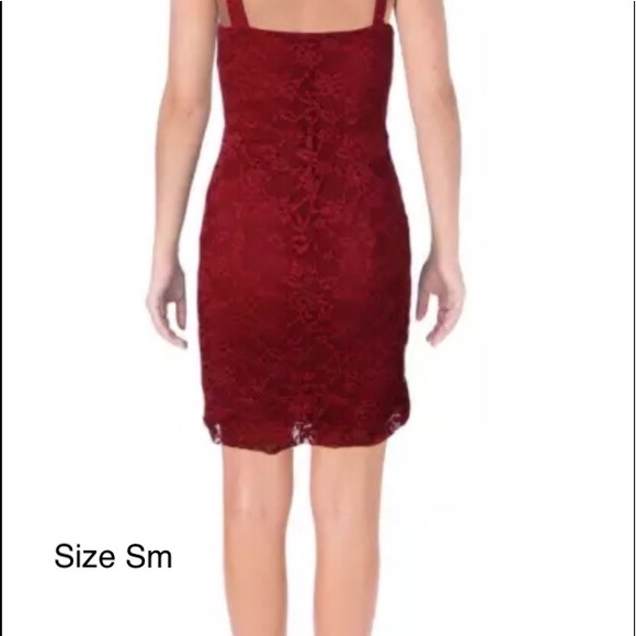 Aqua Red Floral Lace Cocktail Dress ๐ - Picture 3 of 3